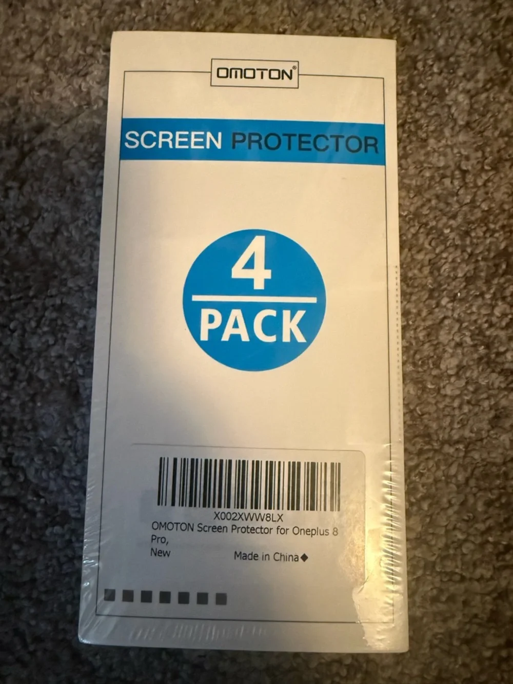 Clear Screen Protector (4 Pack) Oneplus 8 pro - new, unopened
